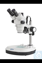 Bild von Stereo-Zoom Mikroskop Trinokular, Greenough; 0,7-4,5x; HSWF10x23; 3W LED